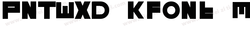 PNTWXD Kfont Medium字体转换